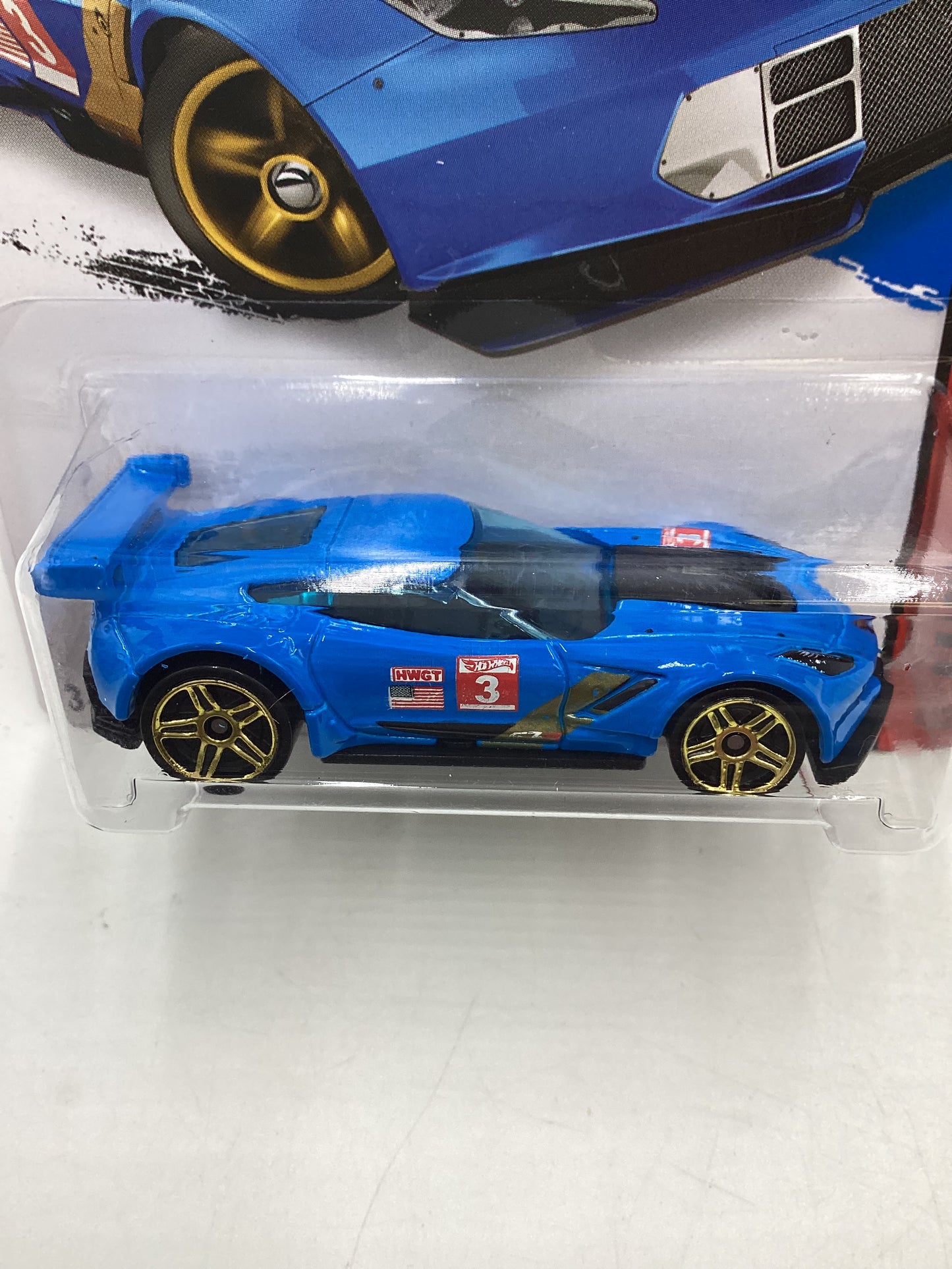 2015 Hot Wheels HW Race #155 Corvette C7.R Blue 2C