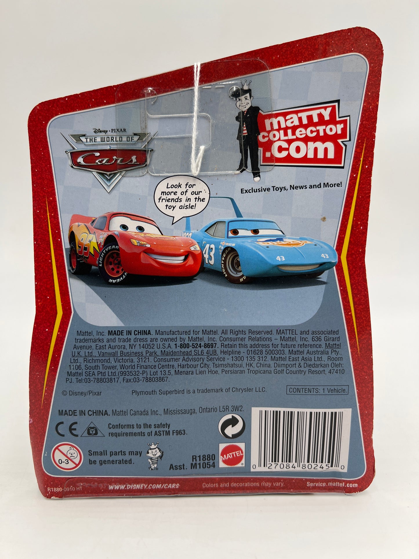 Disney Pixar The World Of Cars Easy Idle No 51 139E