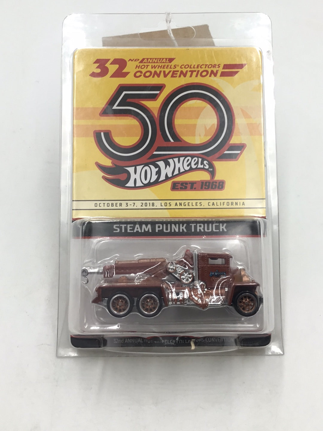 Hot wheels 32nd annual collectors Convention Steam Punk Truck 1700/4000 VHTF with protector