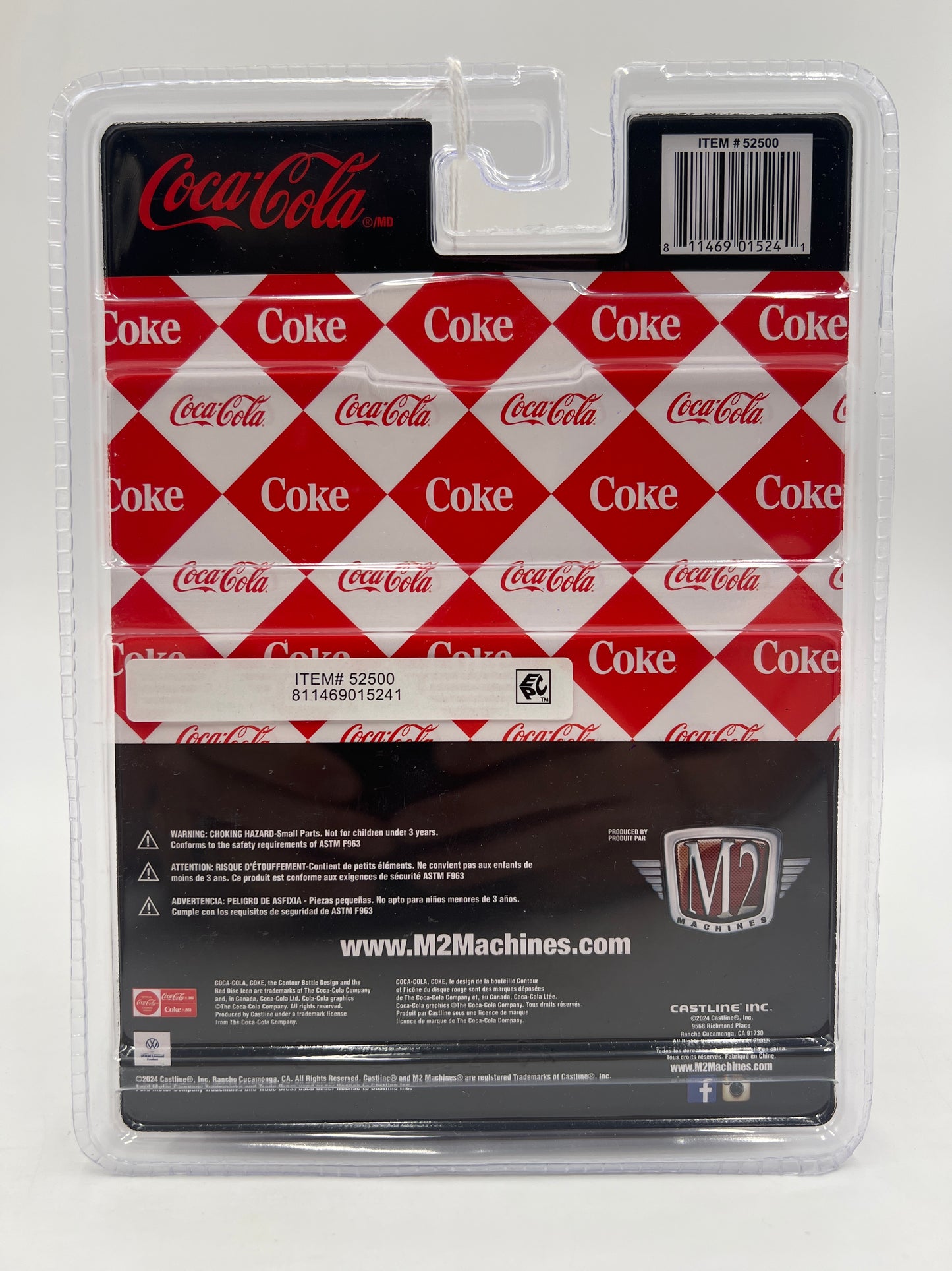 M2 Machines Coca Cola CHASE 1960 VW Delivery Van USA Model Red/White A41