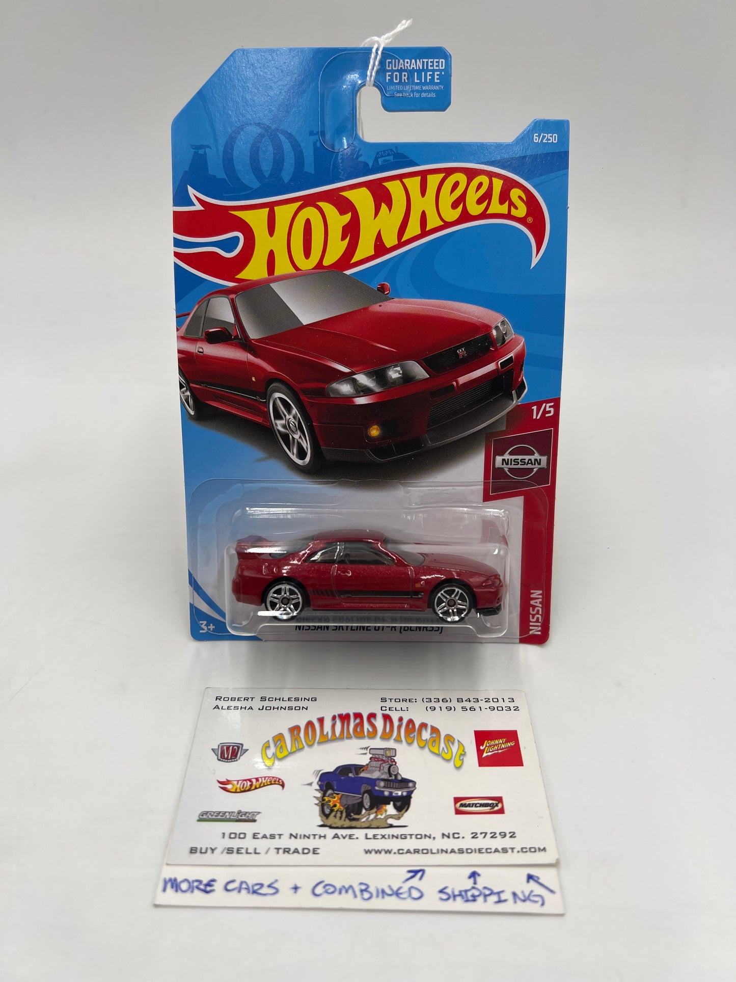 2019 Hot Wheels #6 Nissan Skyline GT-R BCNR33 R33 Red 82B