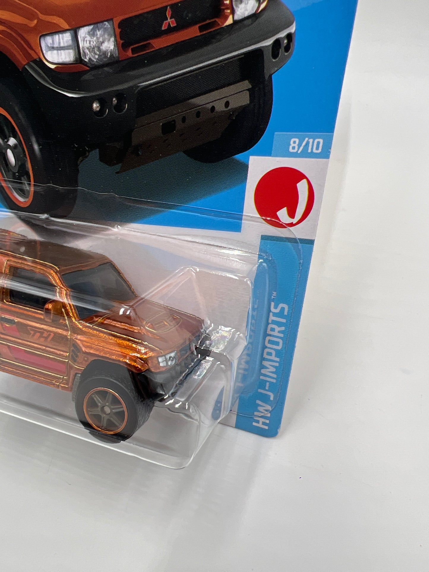 2024 Hot Wheels Super Treasure Hunt #169 Mitsubishi Pajero Evolution Orange W/Protector