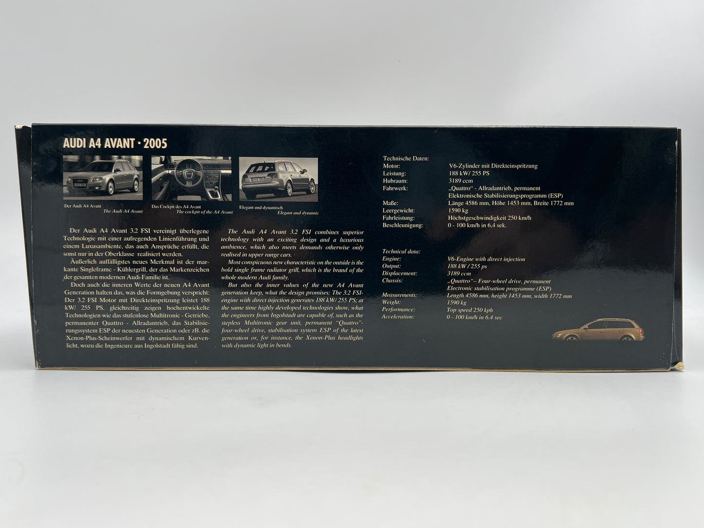 Minichamps 1:18 Scale 2005 Audi A4 Avant Beige Metallic Exceptional Detail W/Box See Desc