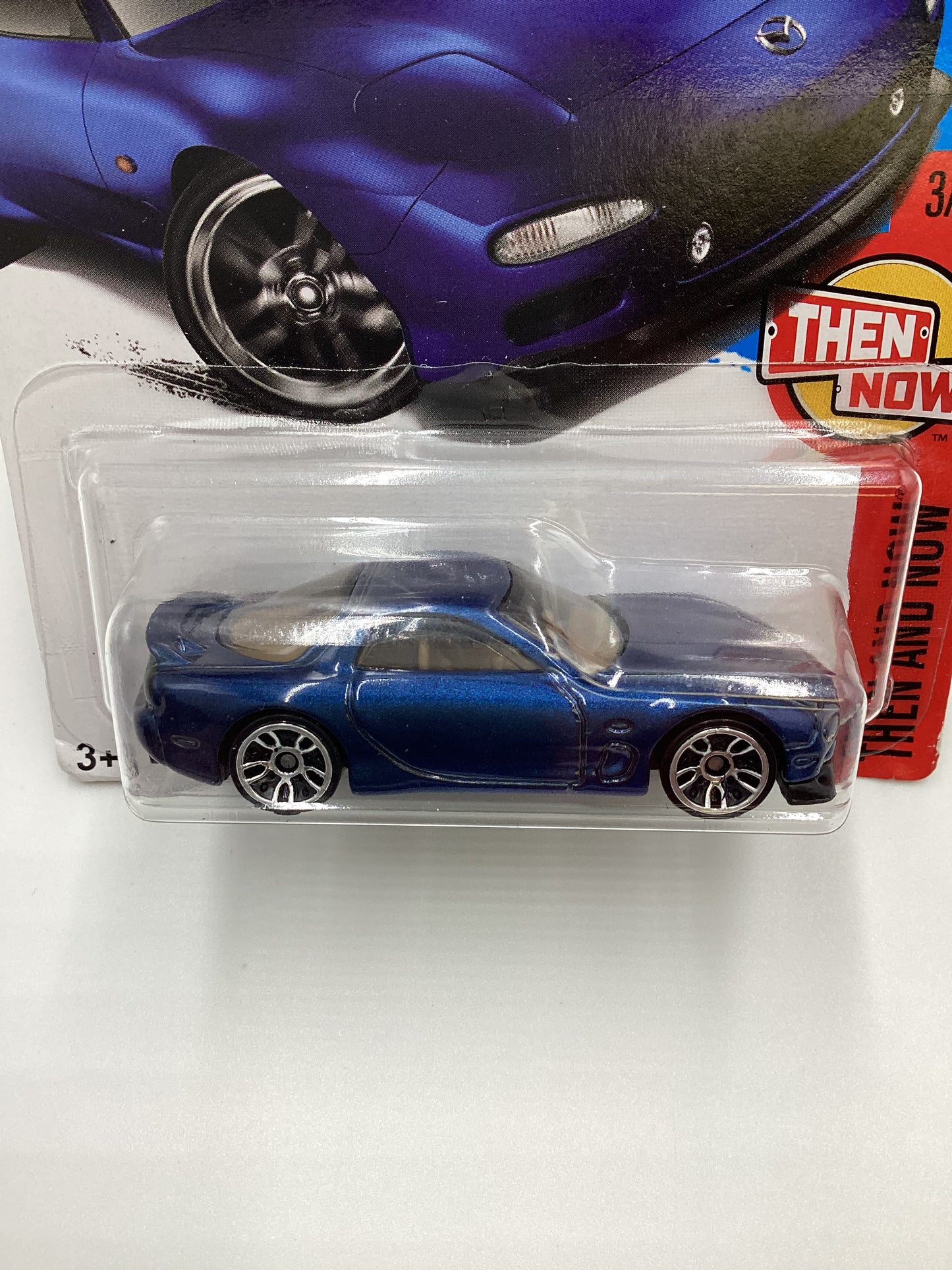 2017 Hot Wheels #336 95 Mazda RX-7 Blue 86A