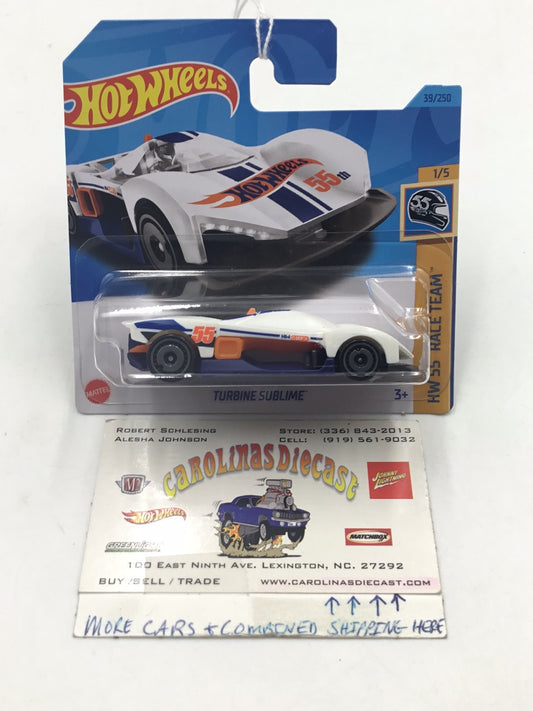 2023 hot wheels Short Card #39 Turbine Sublime GG5