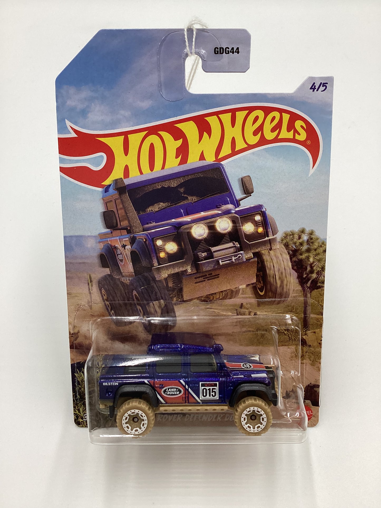 2023 Hot wheels Off Road Mud Runners #4 15 Land Rover Defender Double Cab Blue 160B