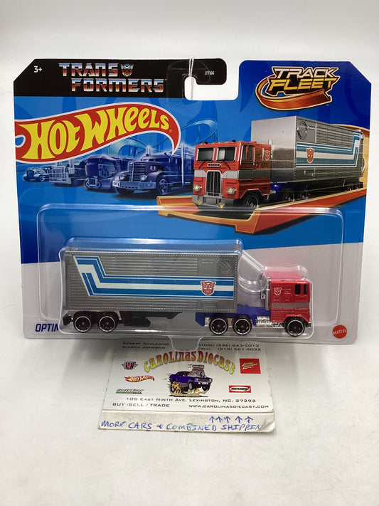2024 Hot Wheels Track Fleet Optimus Prime see description SR