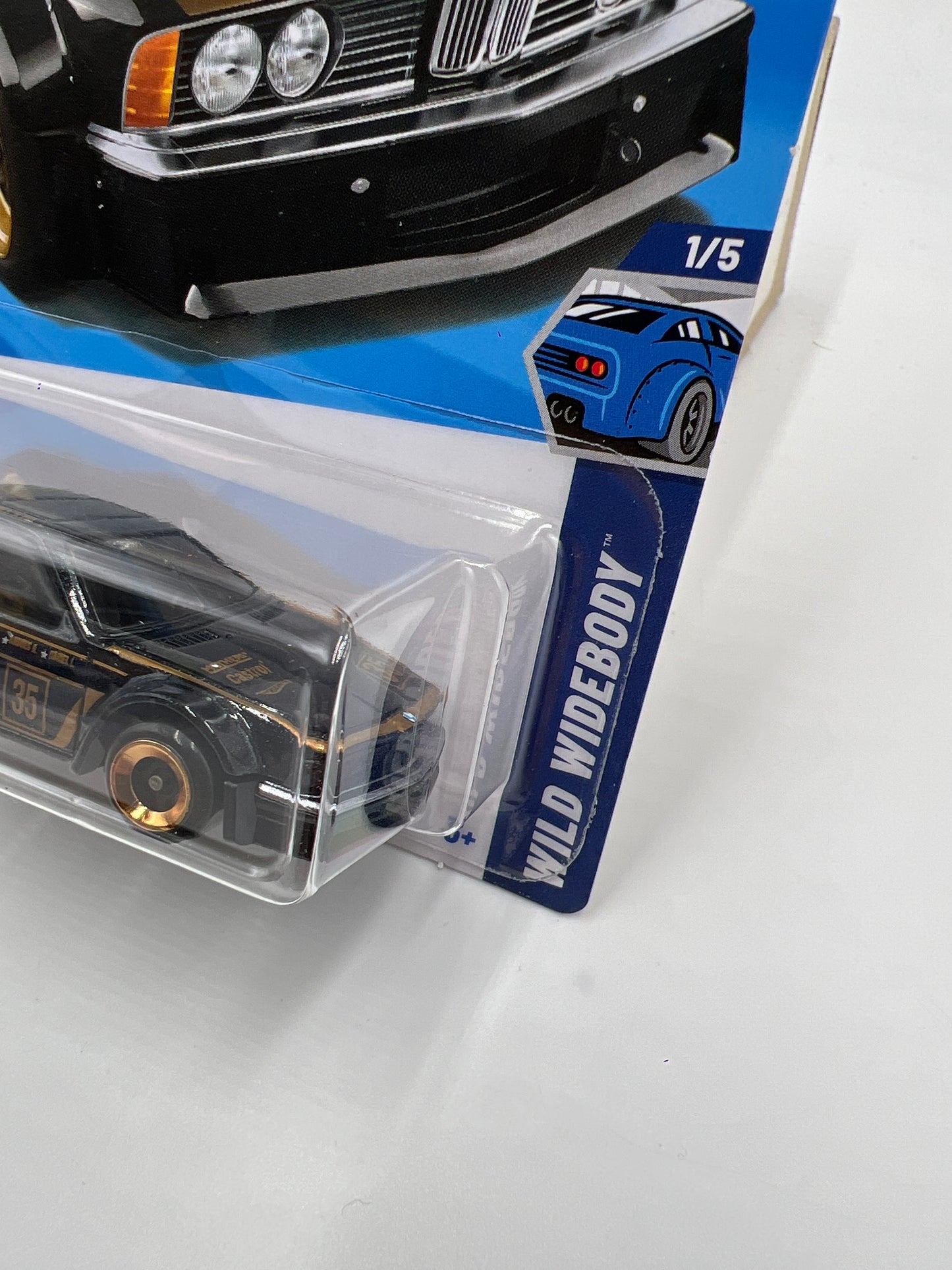 2025 Hot Wheels H Case Wild Widebody #185 BMW 635 CSi Black 108E