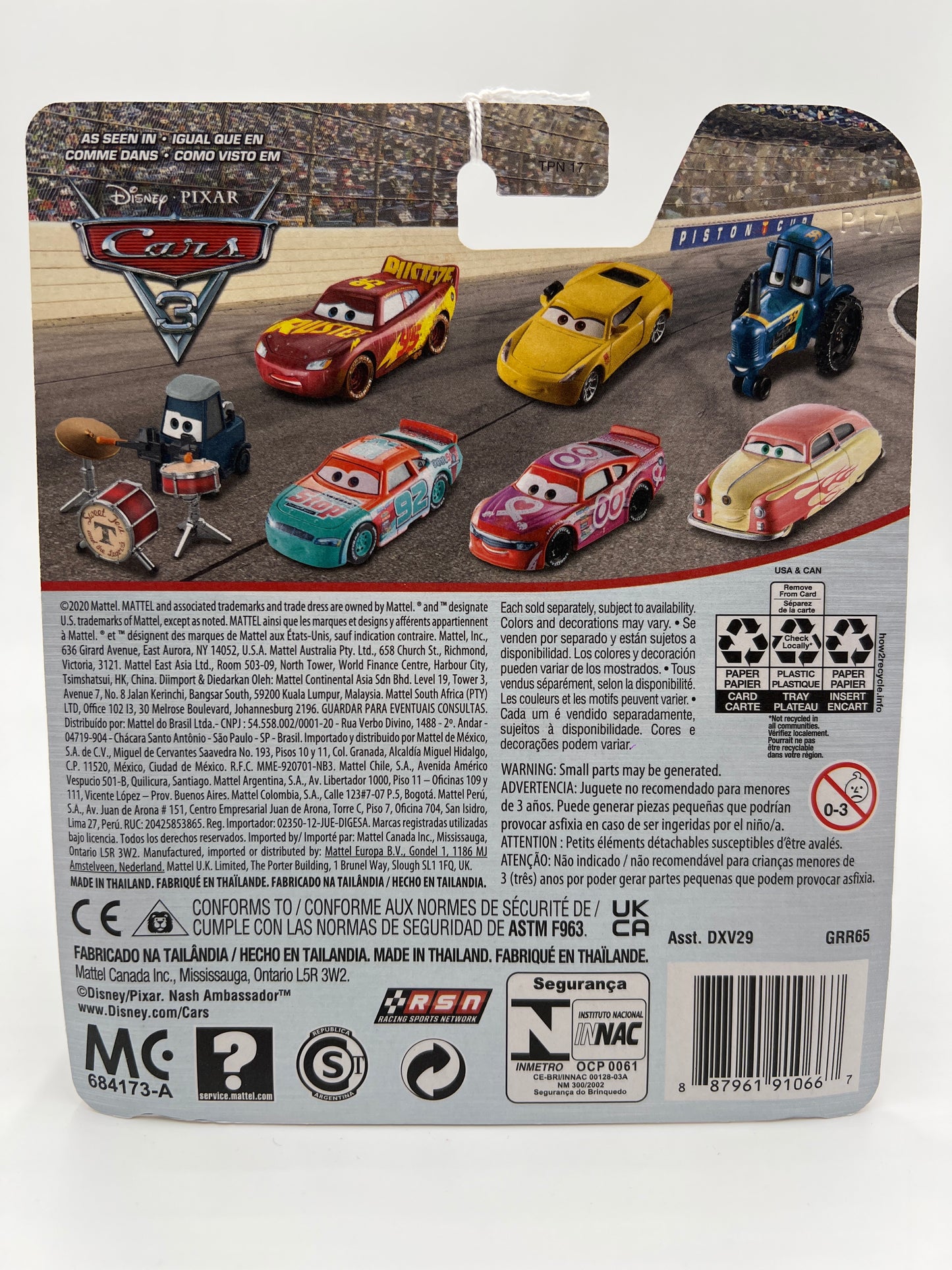 Disney Pixar Cars Metal Nick Shift #93 Blue