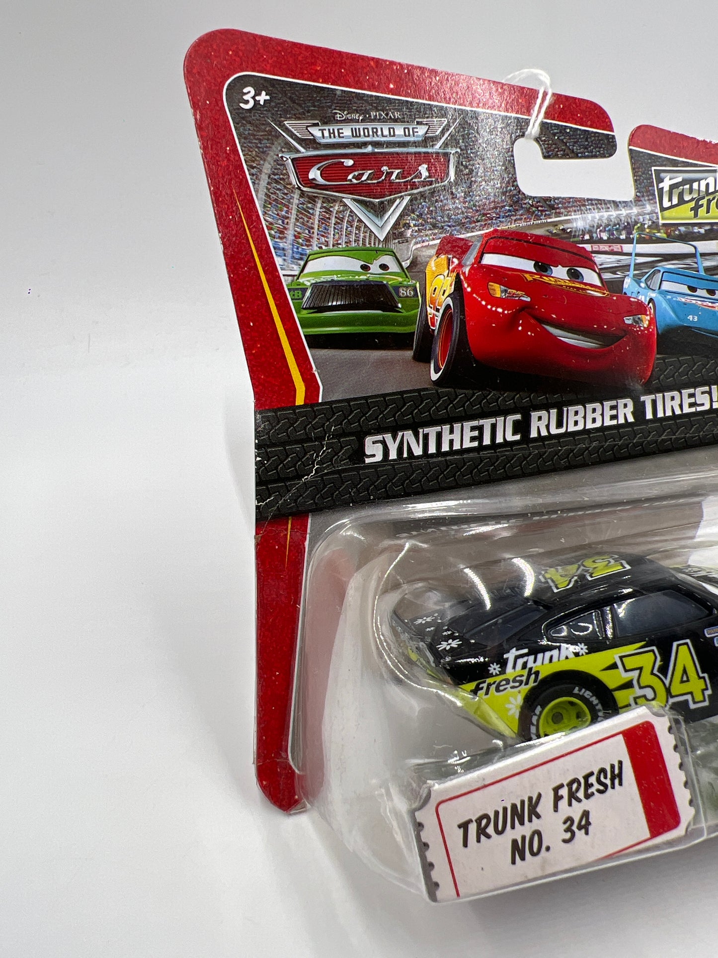 Disney Pixar The World Of Cars Rubber Tires Trunk Fresh No 34 141i