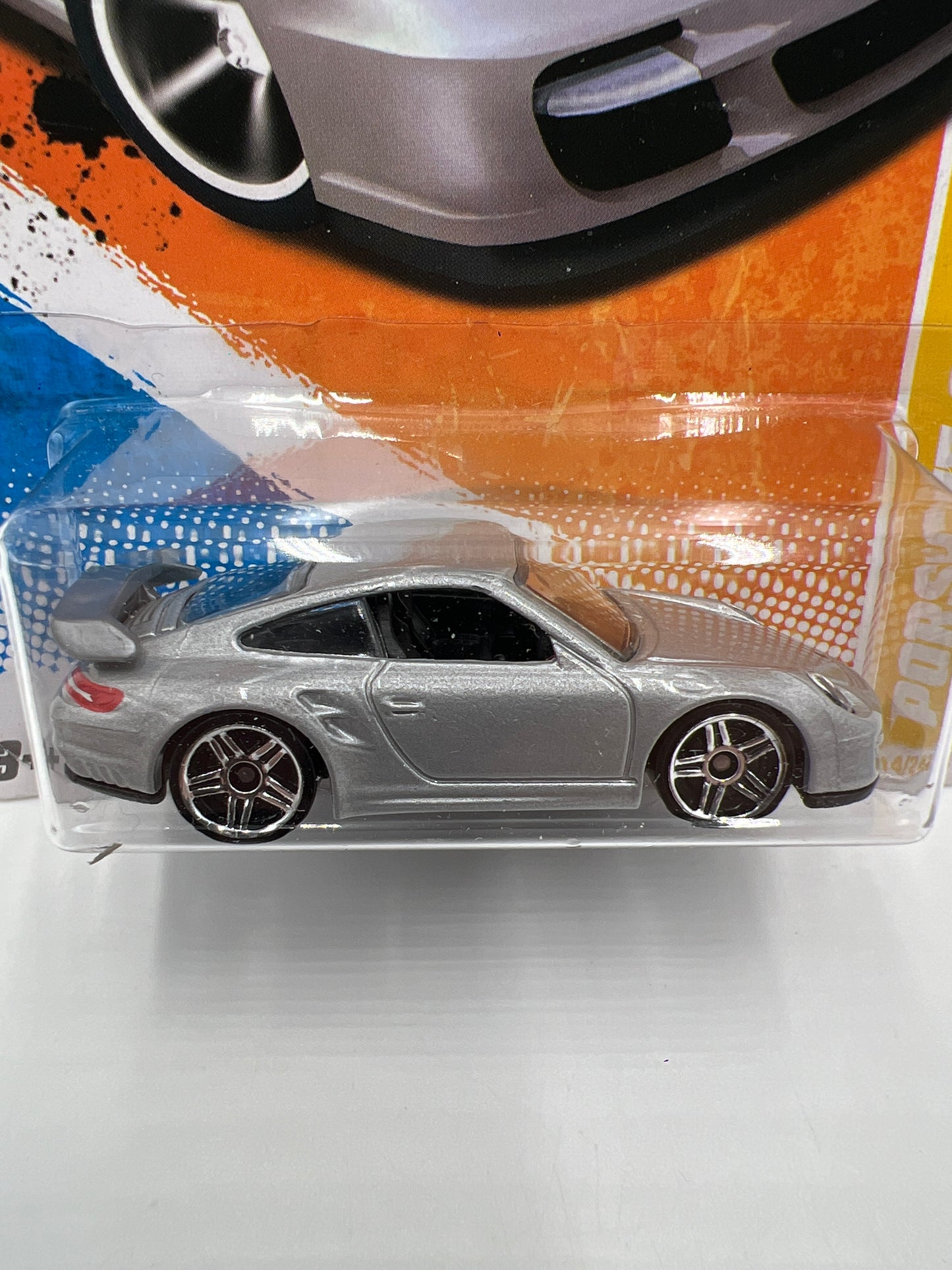 2010 Hot Wheels New Models #14 Porsche 911 GT2 Silver SR