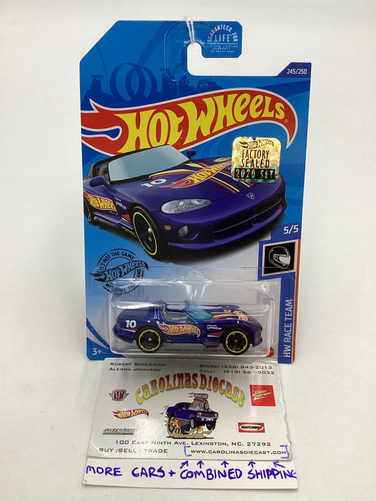 2020 HOT WHEELS Treasure Hunt #245 Dodge Viper RT/10 Factory Sealed 277B