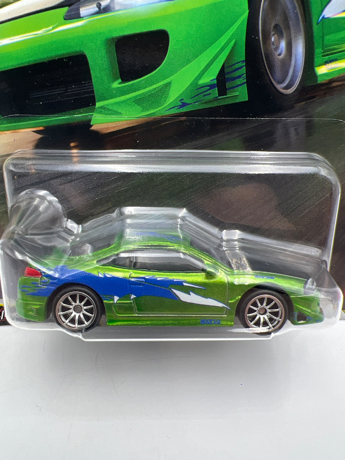 Hot Wheels Premium Fast & Furious #1 CHASE 95 Mitsubishi Eclipse Green W/Protector
