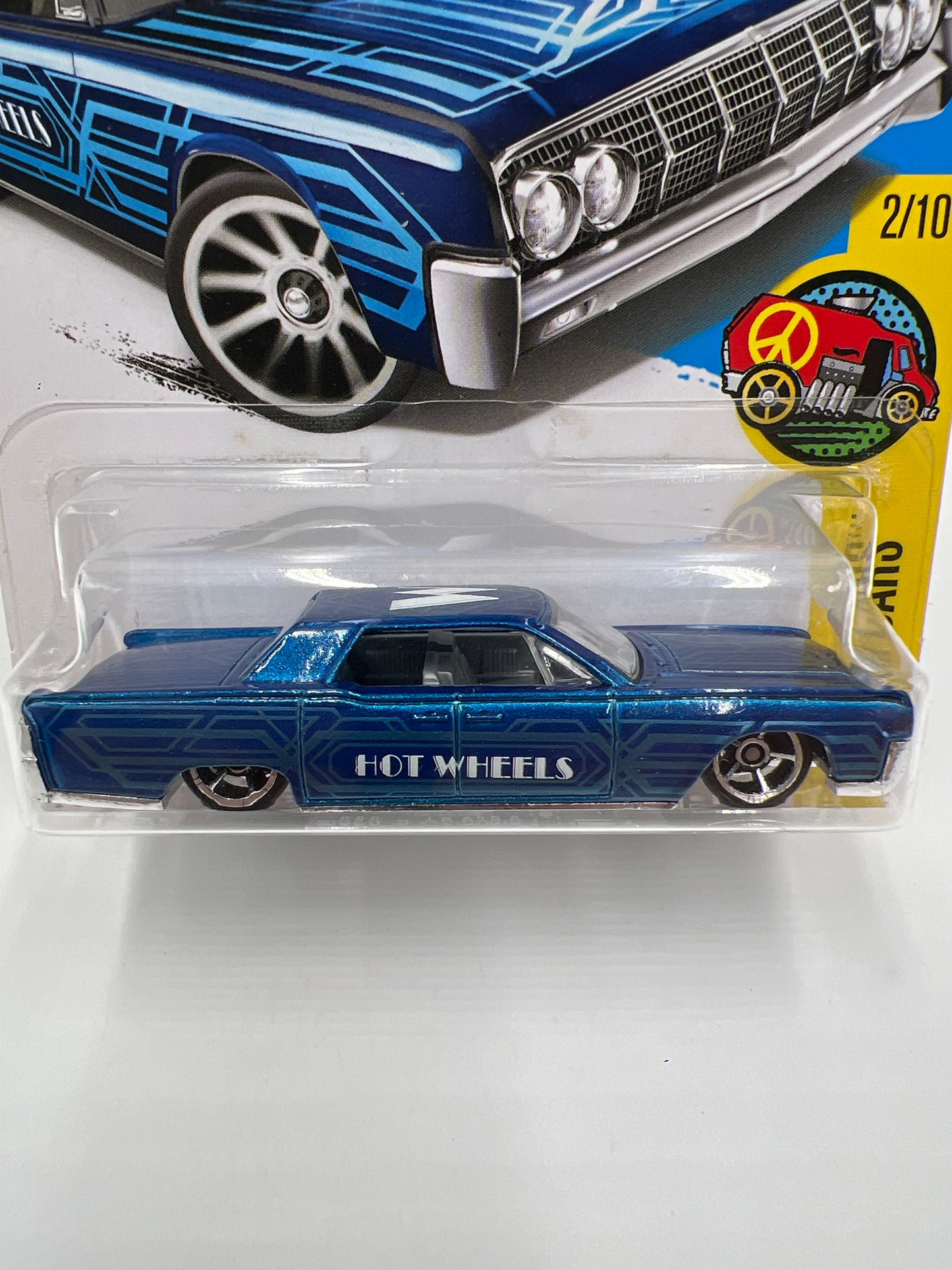 2017 Hot Wheels Art Cars #110 64 Lincoln Continental Blue 54C