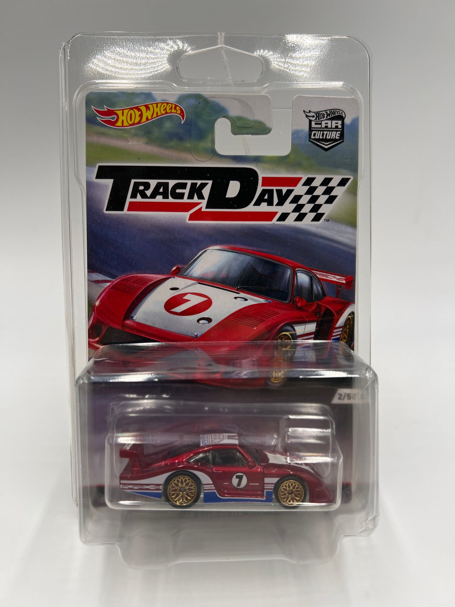 Hot Wheels Premium Track Day #2 78 Porsche 935 Red W/Protector
