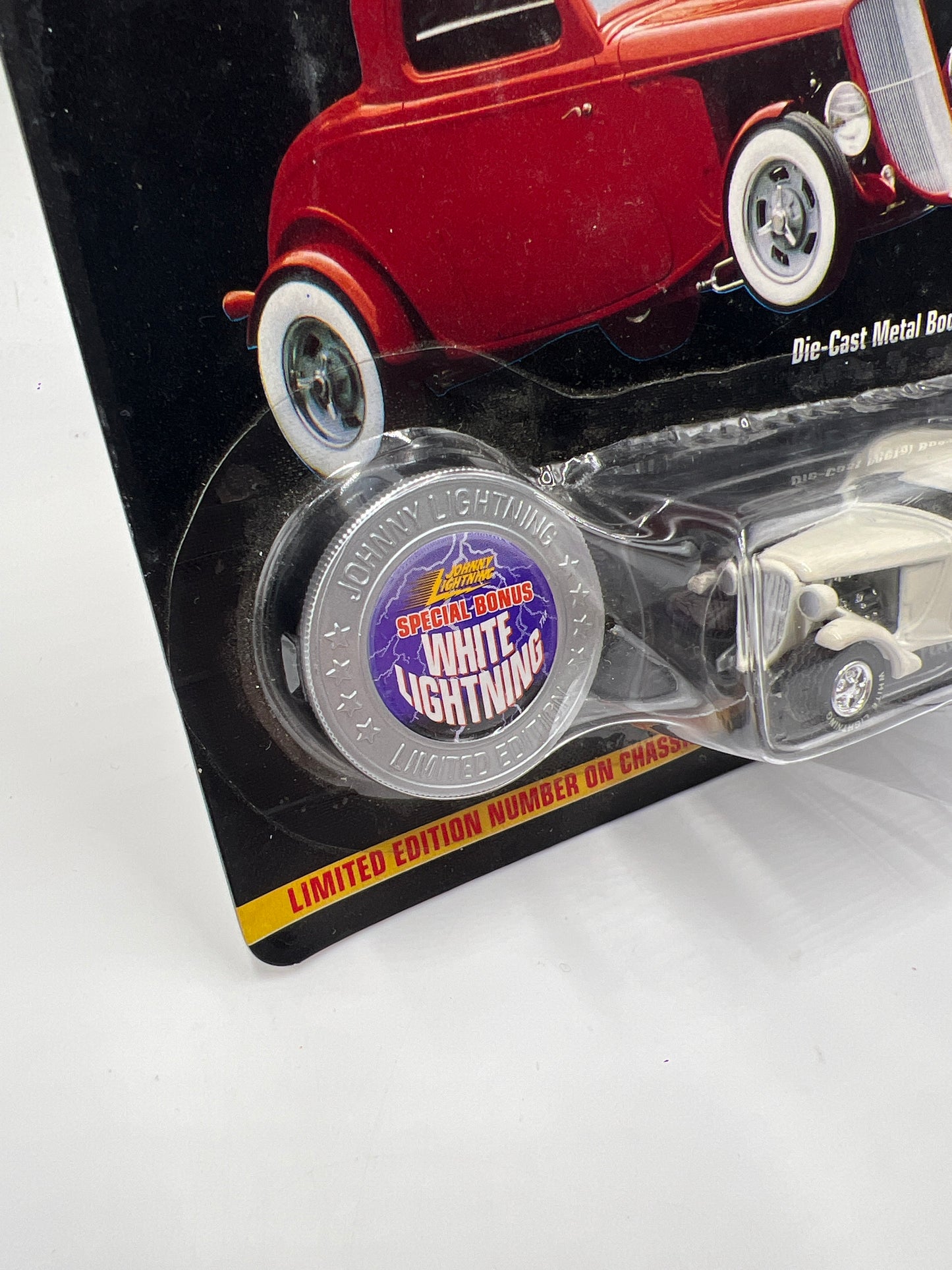 Johnny Lightning White Lightning Chase Hot Rods #483 Flathead Flyer Ford White