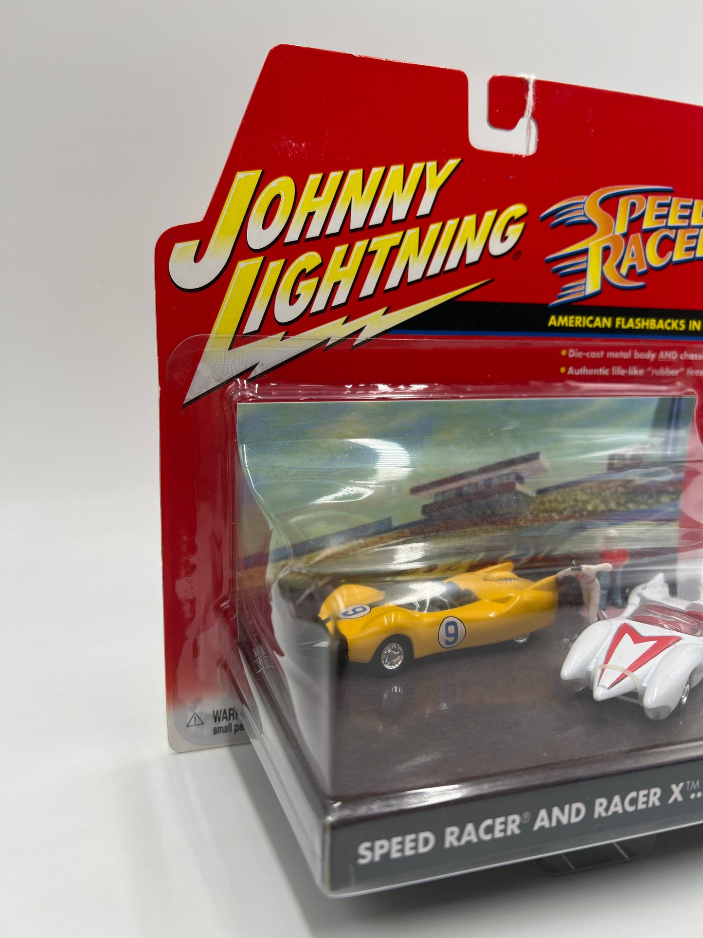 Johnny Lightning Speed Racer American Flashbacks In Time 2 Pack Speed Racer And Racer X