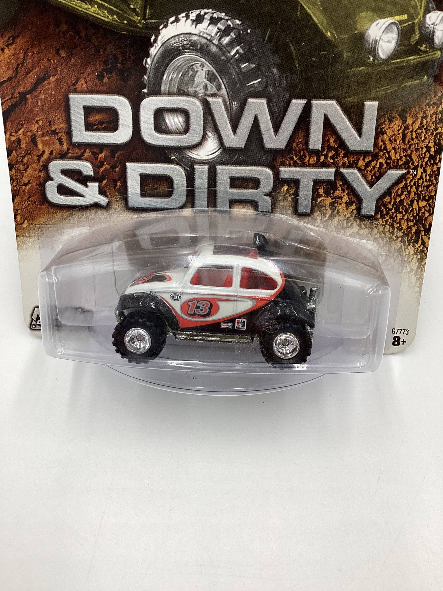 Hot Wheels Down & Dirty 2/4 White Volkswagen Baja Bug