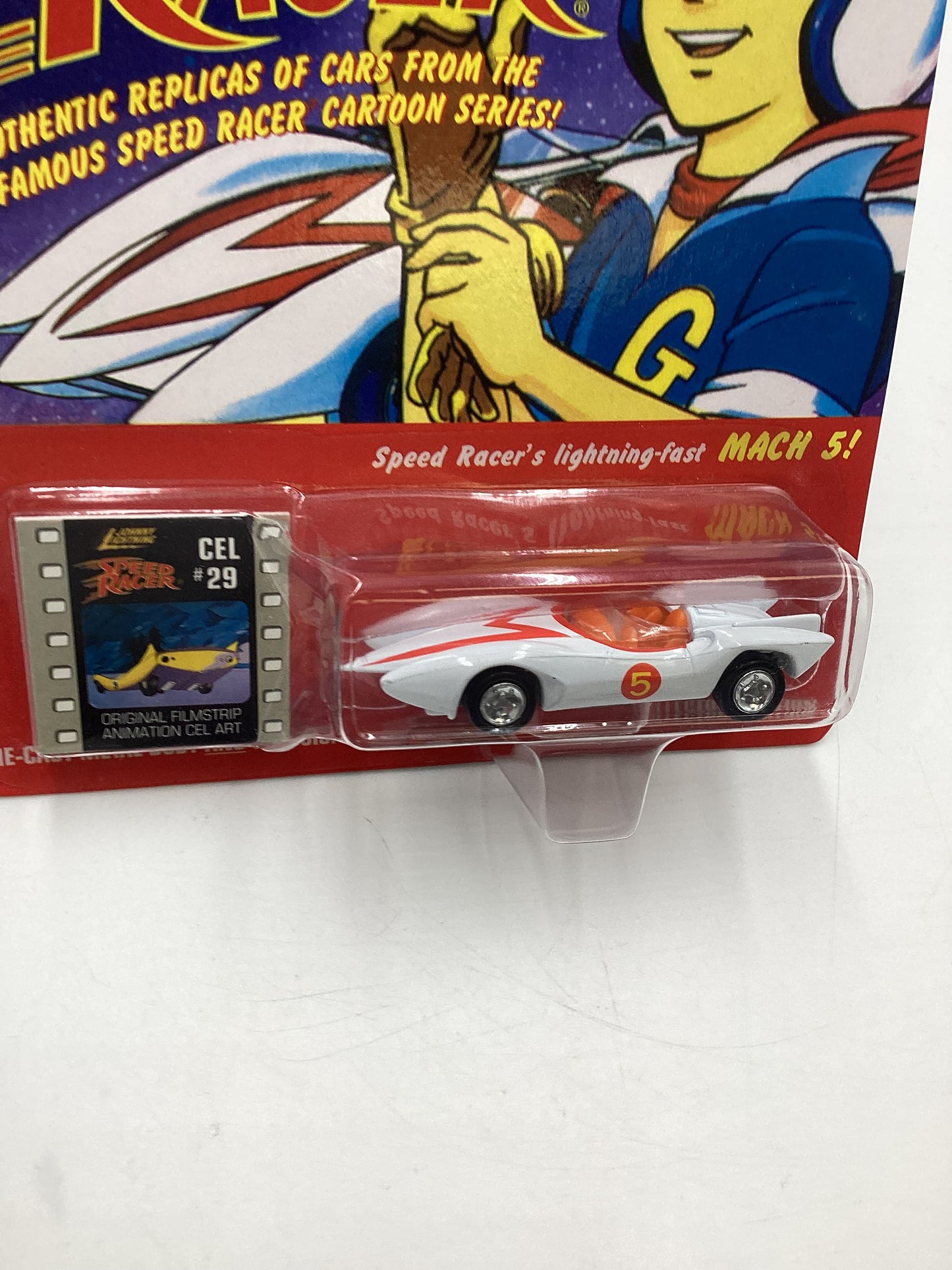 Johnny Lightning Speed Racer CEL #29 Speed Racer Mach 5 White 186B