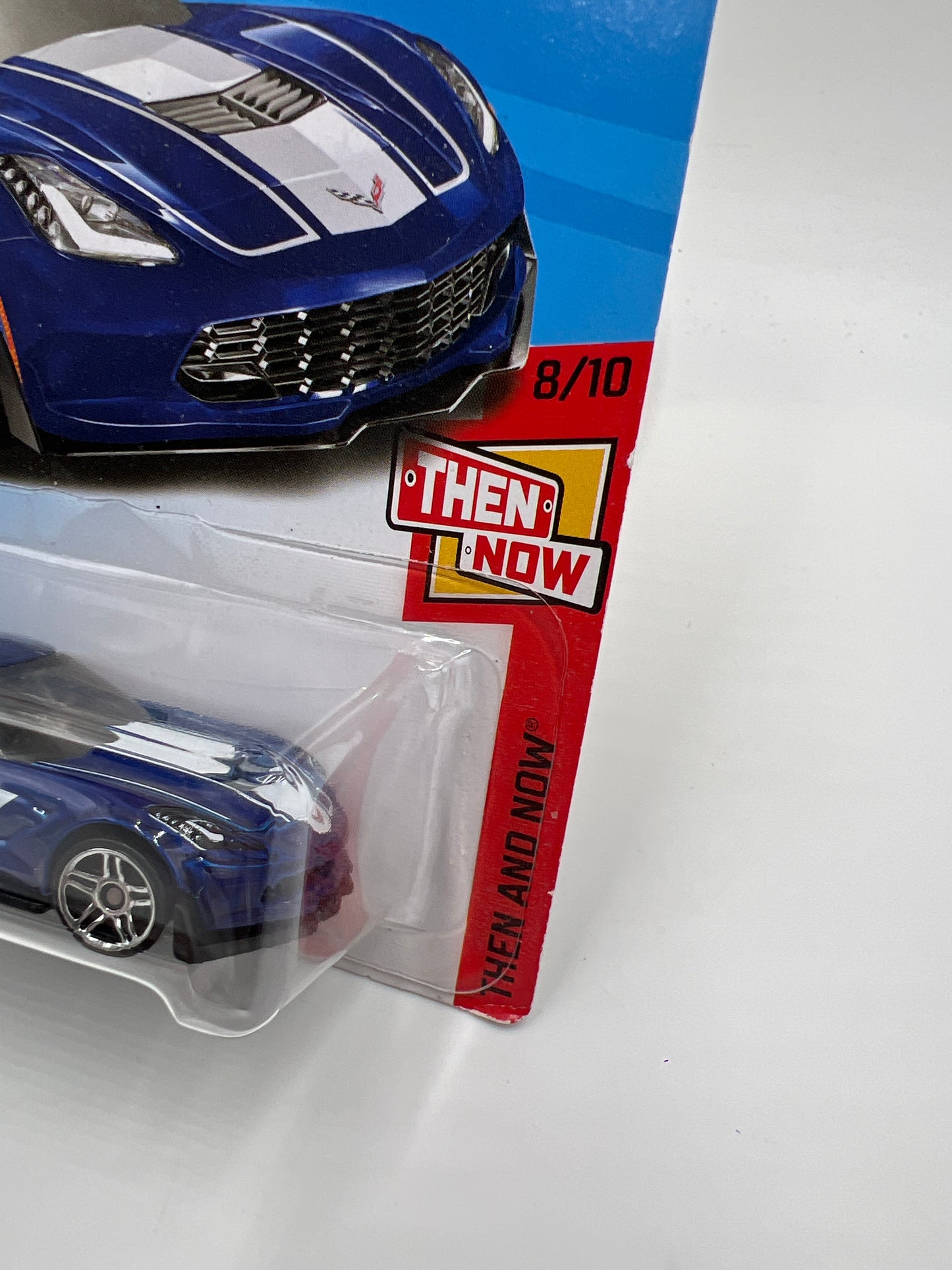 2018 Hot Wheels Then And Now #339 Corvette C7 Z06 Blue 1C