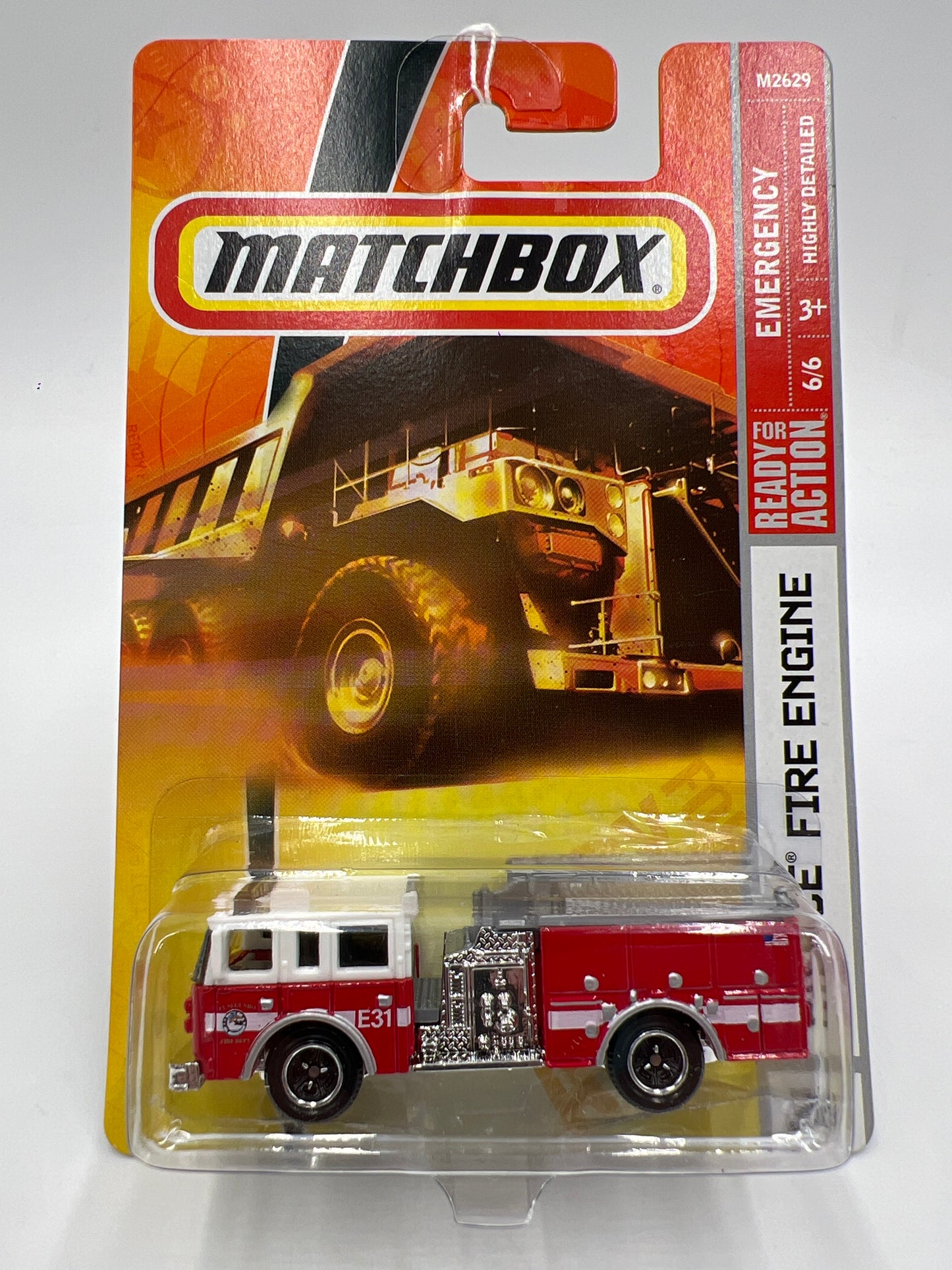 Matchbox Emergency #75 Pierce Fire Engine Red 216K