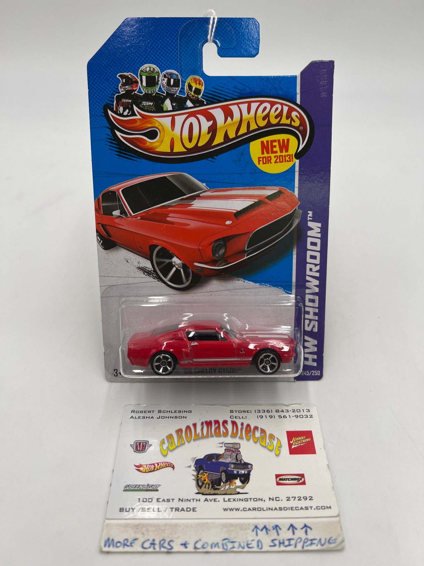 2013 Hot Wheels Showroom #245 68 Shelby GT500 Red 20C