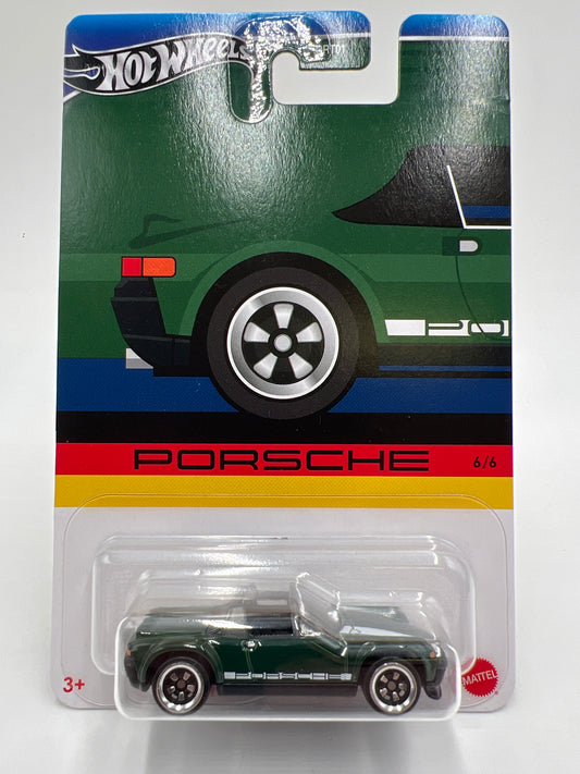 Hot Wheels Walmart Exclusive CHASE Porsche Series #6 Porsche 914-6 Green W/Protector