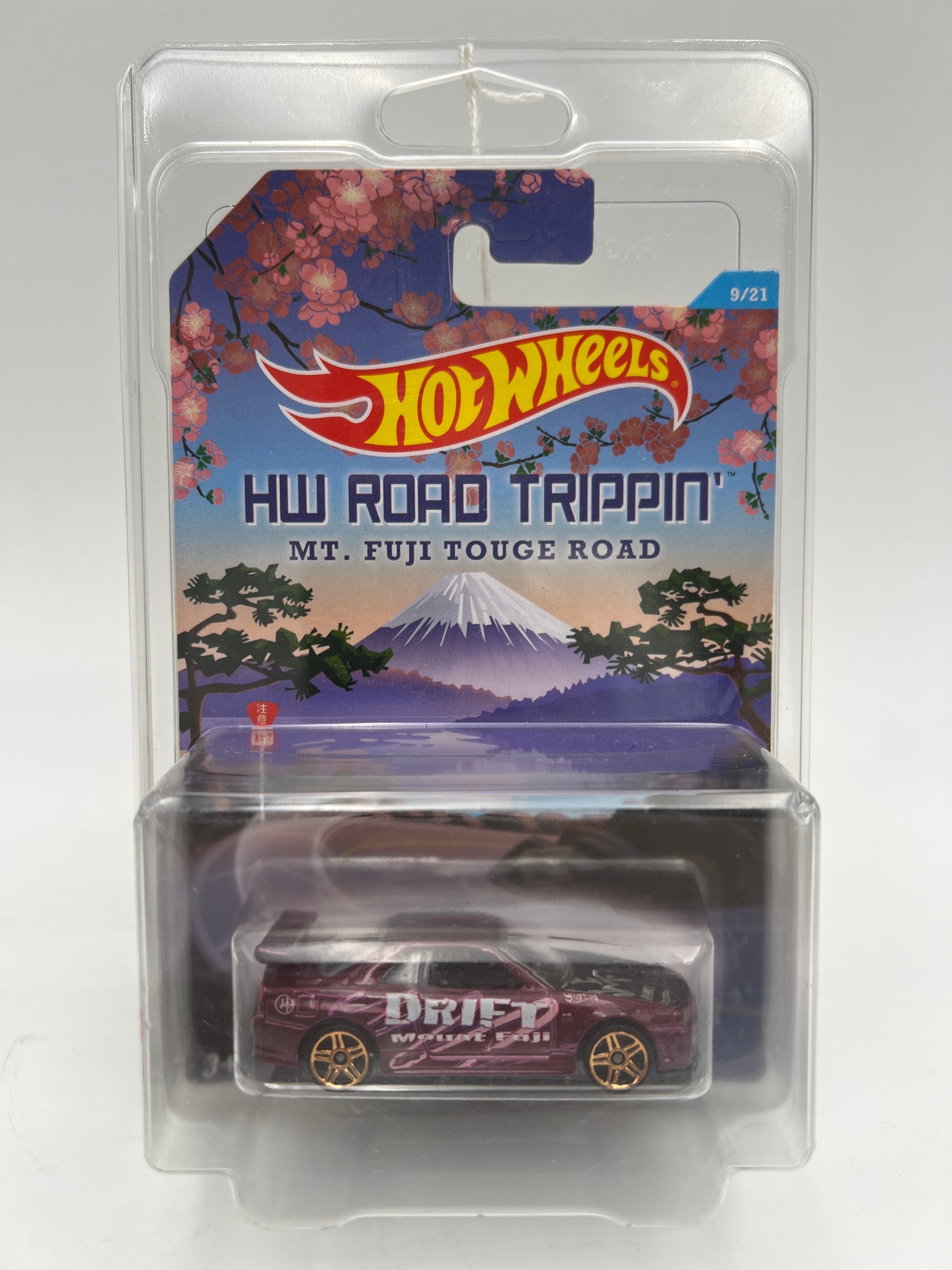 Hot Wheels HW Road Trippin #9 Nissan Skyline GT-R R34 W/Protector