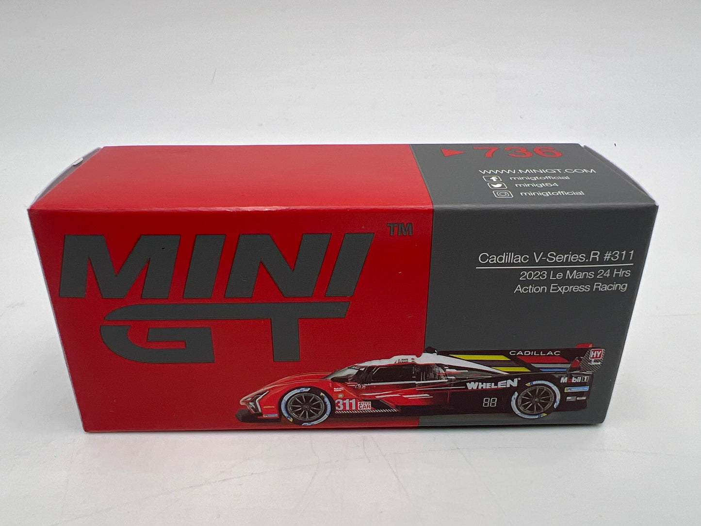 Mini GT #736 Cadillac V-Series.R #311 2023 Le Mans 24 Hrs Action Express Racing