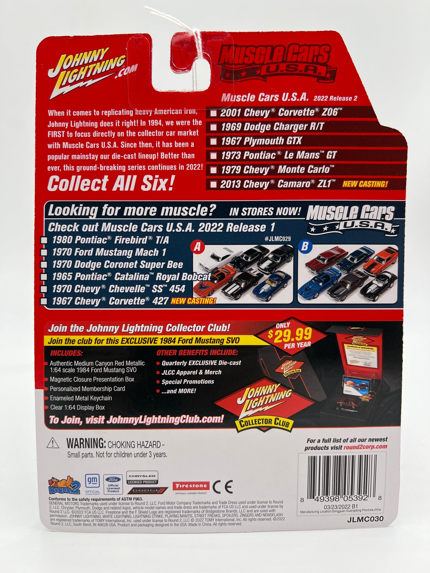 Johnny Lightning 2013 Chevy Camaro ZL1 Nickey White Lightning Chase