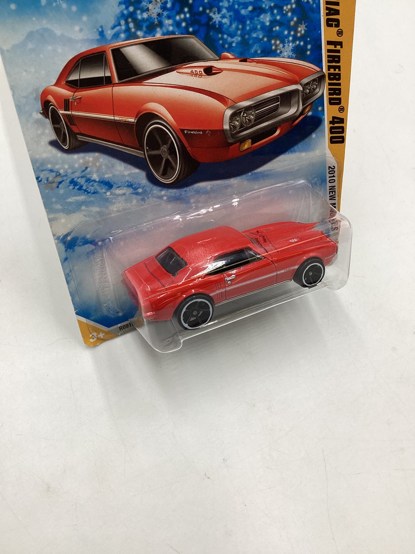 2010 Hot Wheels New Models #3 67 Pontiac Firebird 400 Target Snowflake Card 158B