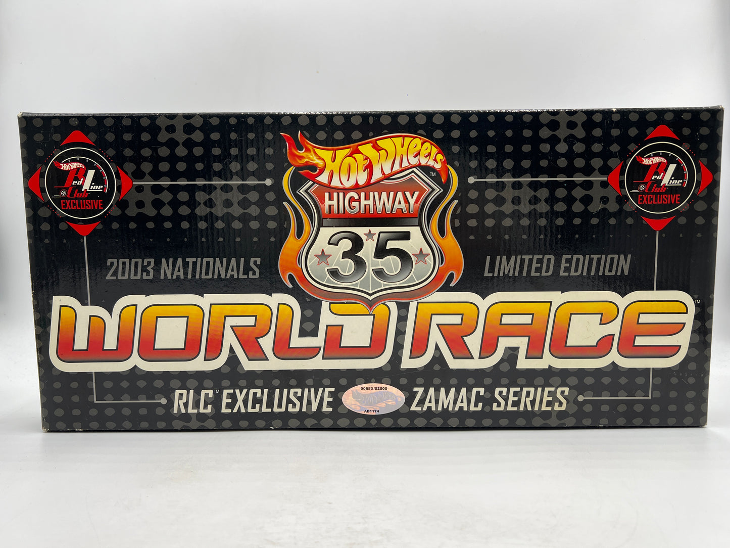 Hot Wheels 2003 Nationals RLC Exclusive #863/2000 Highway 35 World Race Zamac Set VHTF