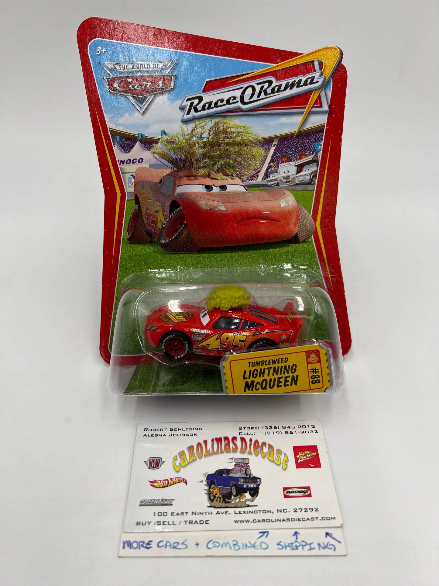 Disney Pixar The World Of Cars Race O Rama #88 Tumbleweed Lightning McQueen