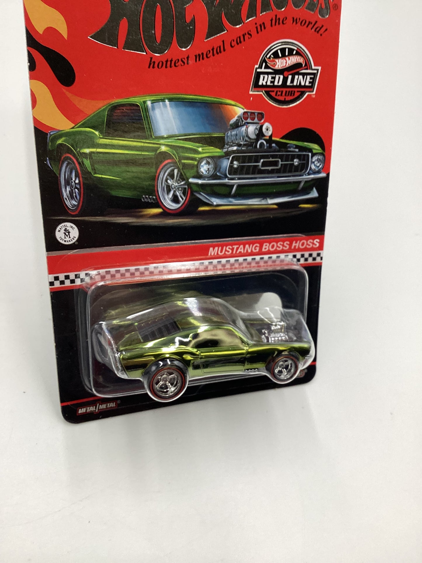 2022 Hot wheels RLC Mustang Boss Hoss Olive Green 01088/30000 with protector