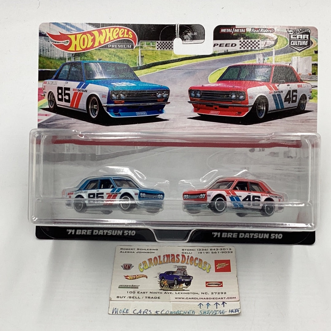 Hot wheels car culture team 2 pack target exclusive 71 Bre Datsun 510 282D
