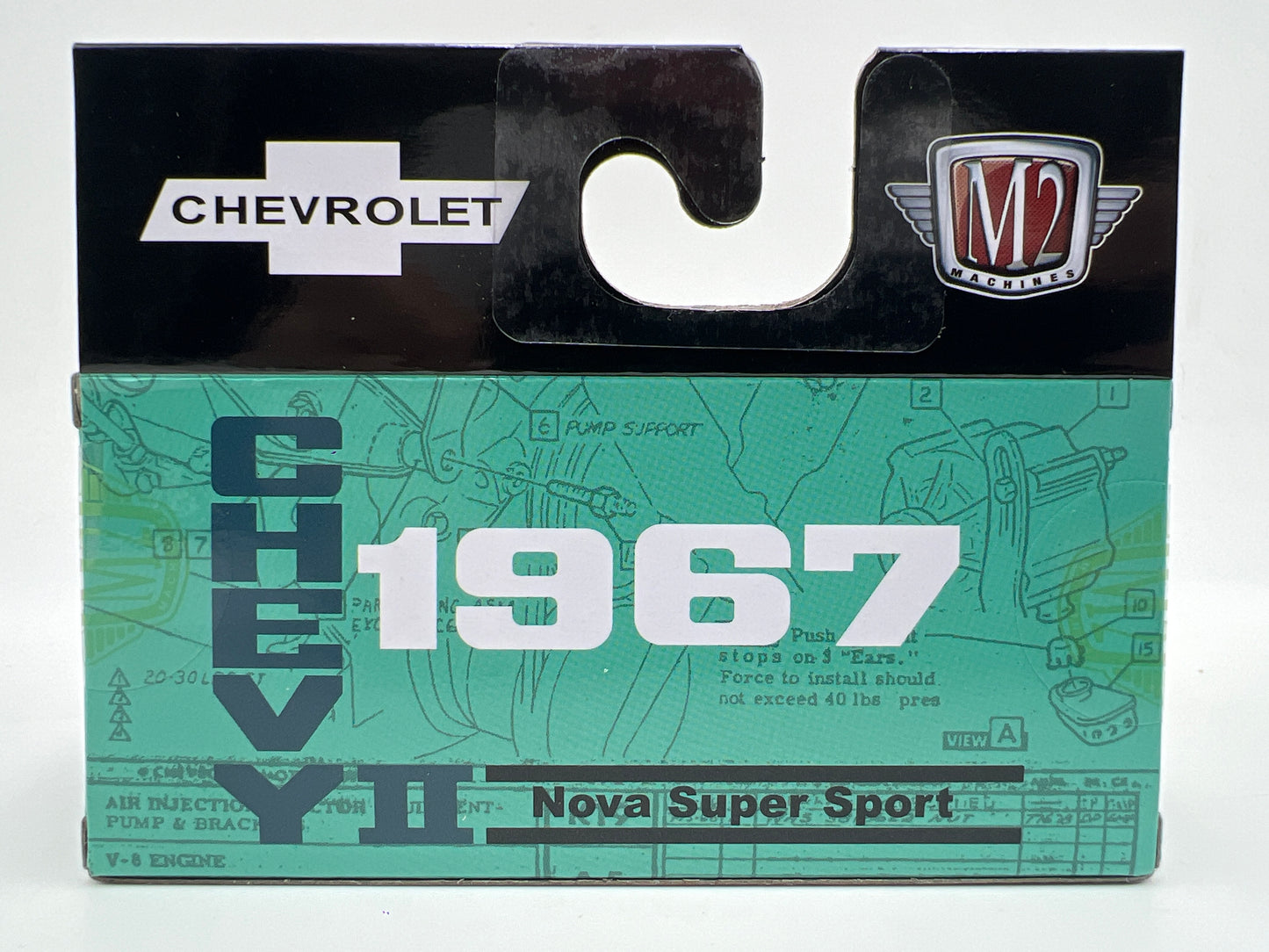 M2 Machines S145 1967 Chevrolet Nova SS Light Blue