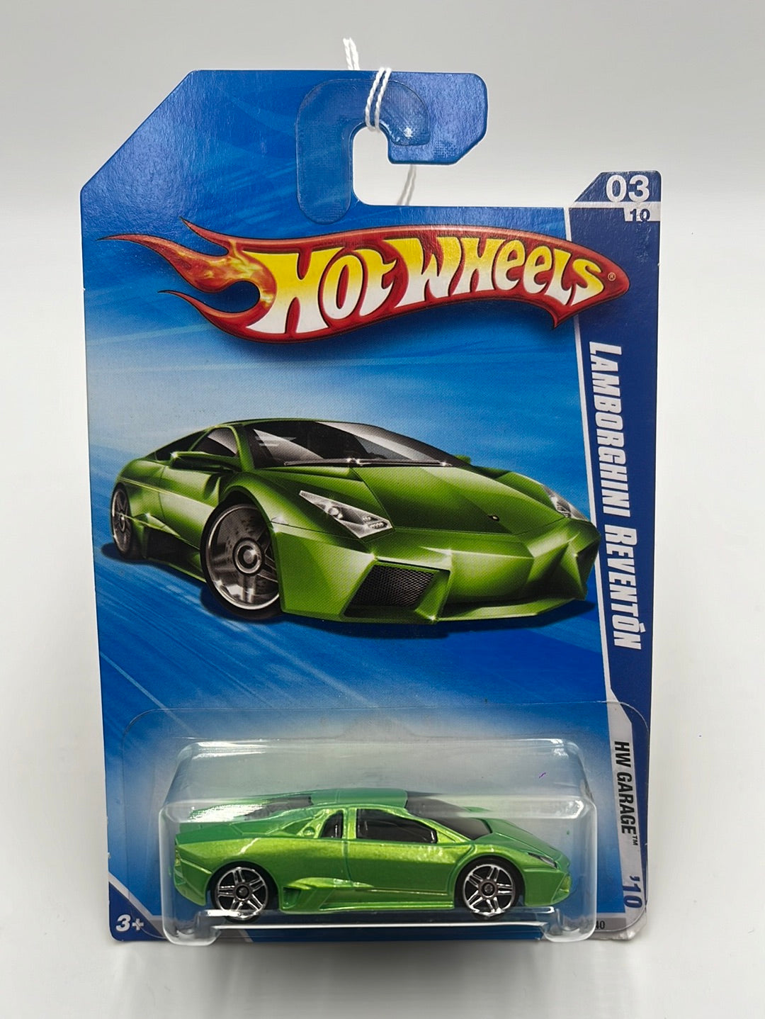 2010 Hot Wheels HW Garage Lamborghini Reventón Green 71/240 102A