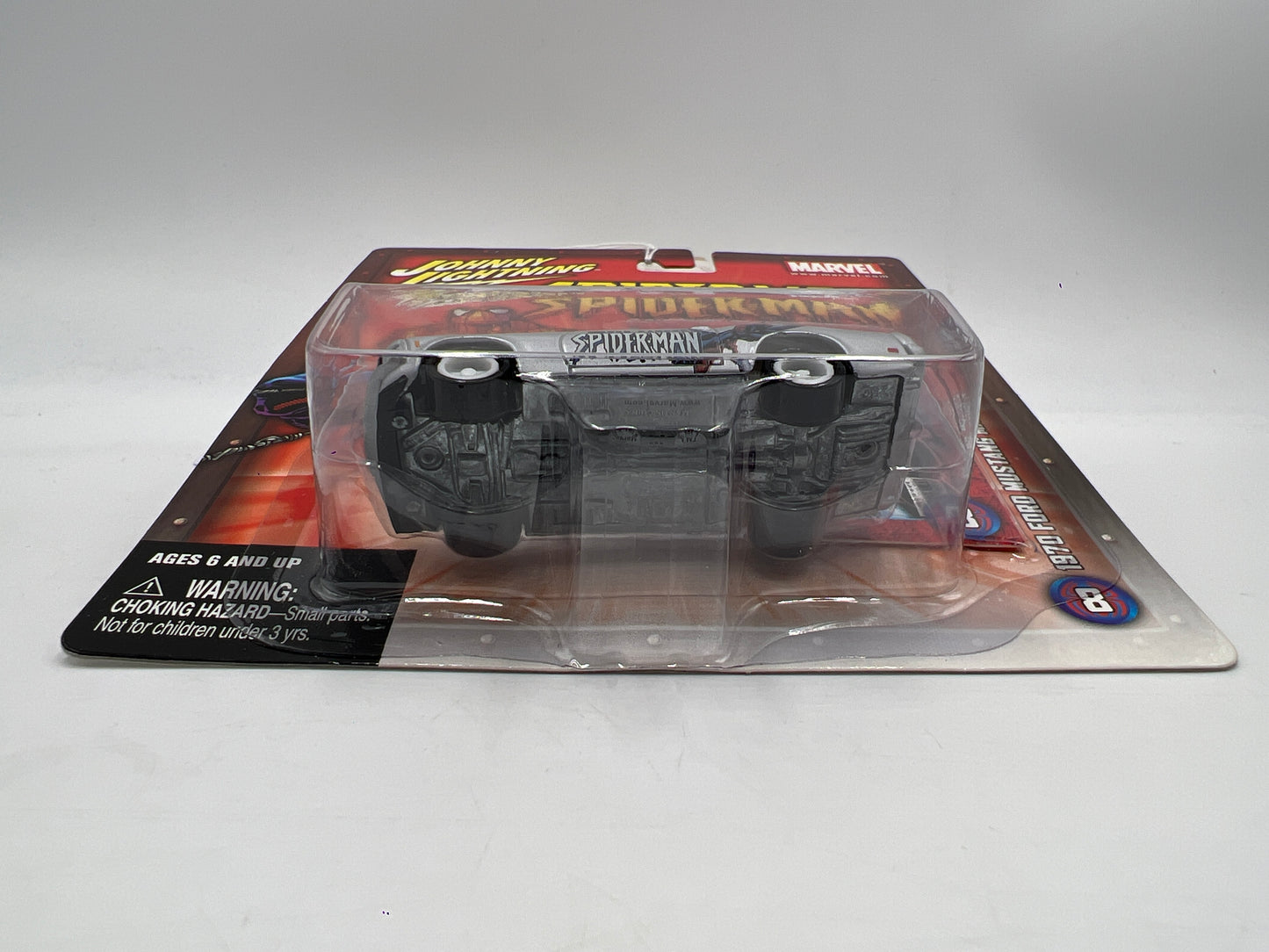 Johnny Lightning White Lightning Chase Marvel Spider-Man #8 1970 Ford Mustang Mach 1 Silver