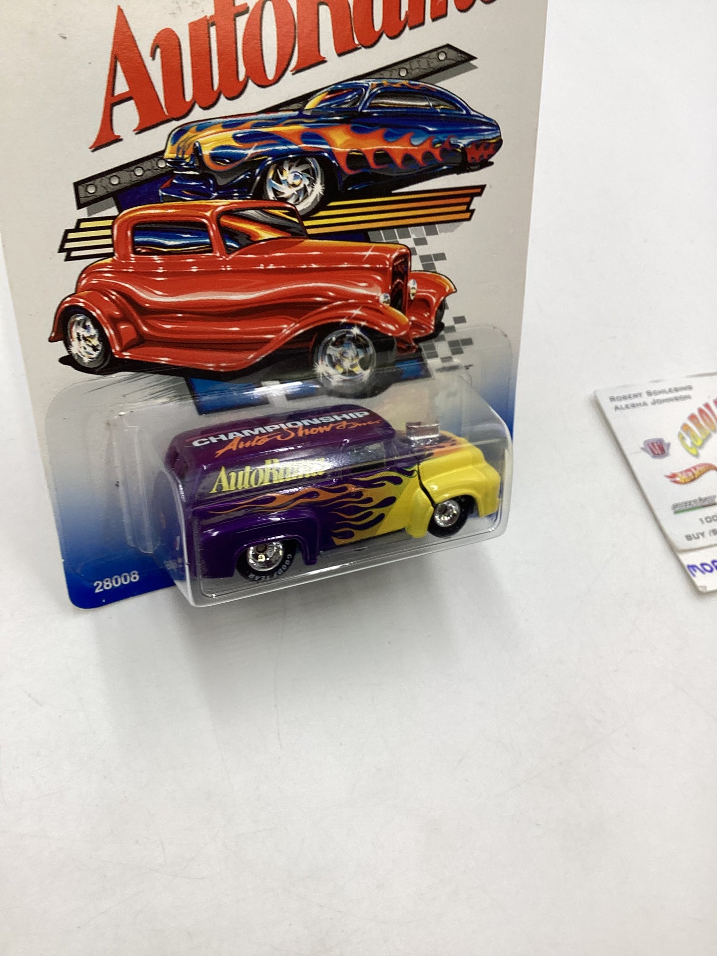 Hot wheels World of Wheels Autorama 56 Ford Purple with protector