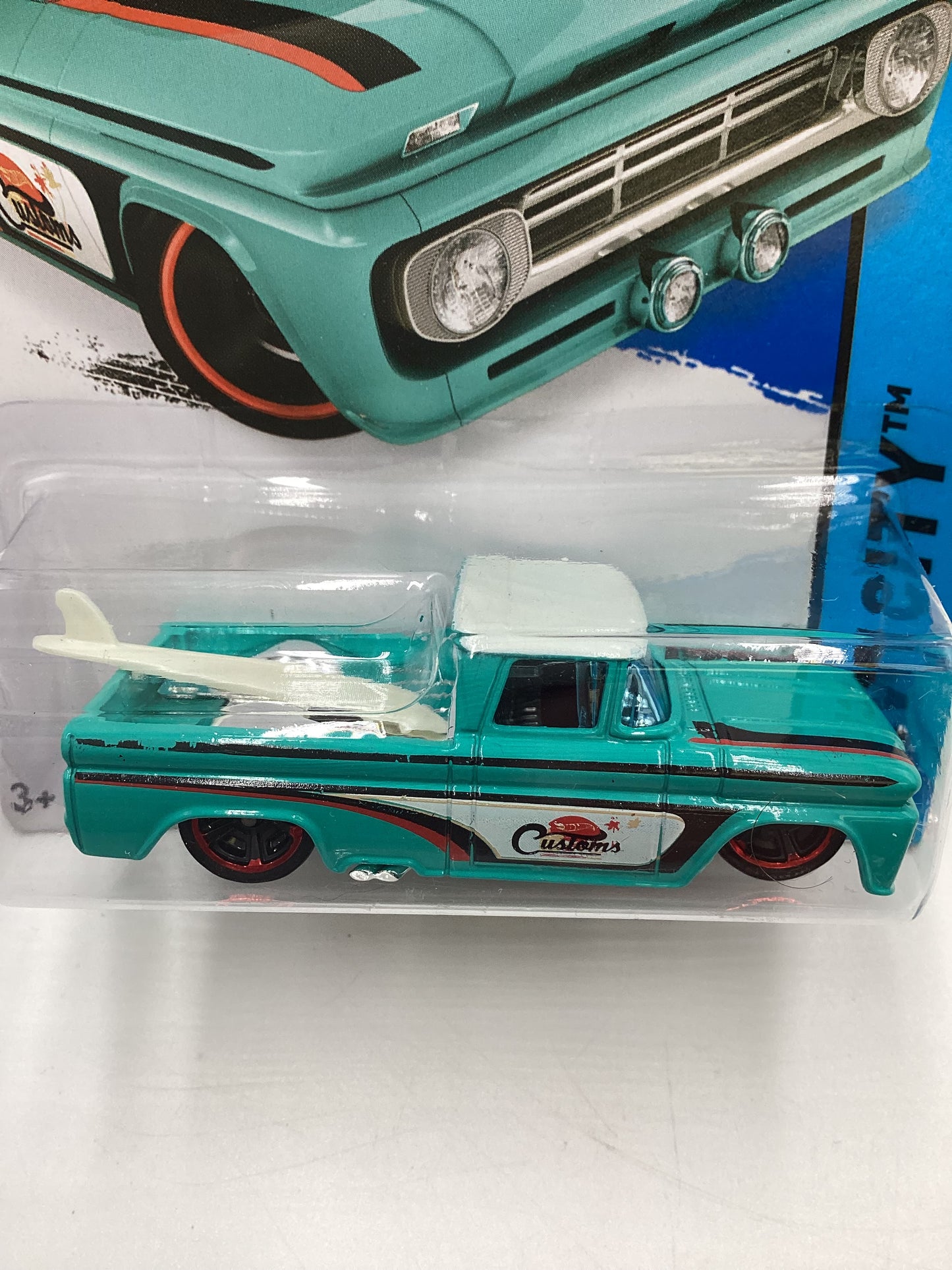 2015 Hot wheels #72 Custom 62 Chevy Teal SR