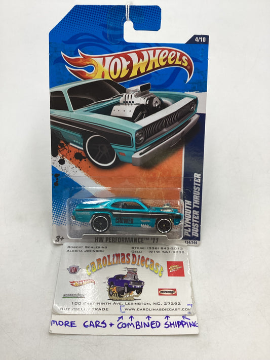 2011 Hot Wheels #134 Plymouth Duster Thruster Blue 52A