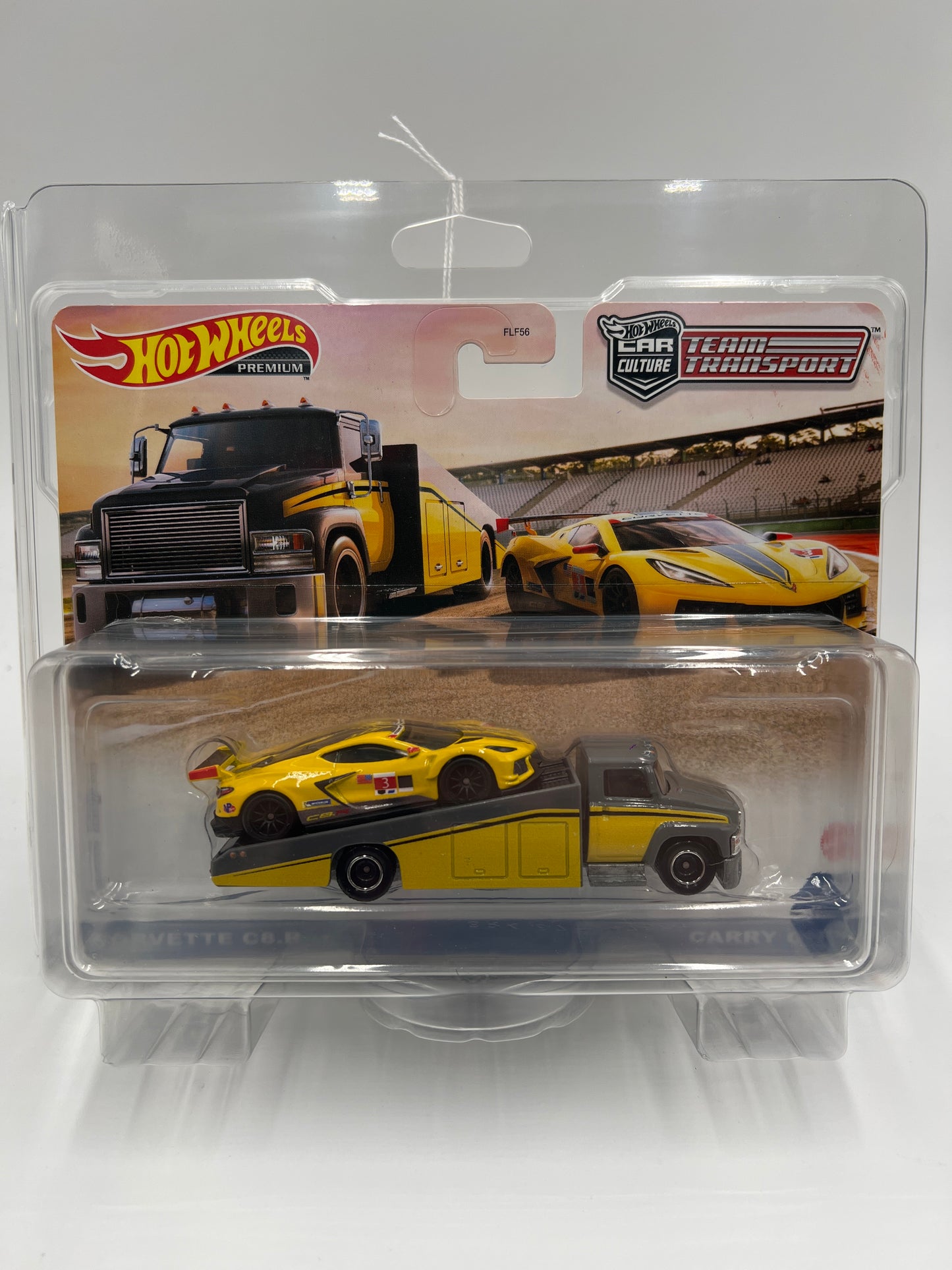 Hot Wheels Car Culture Team Transport #36 Corvette C8.R & Carry On W/Protector