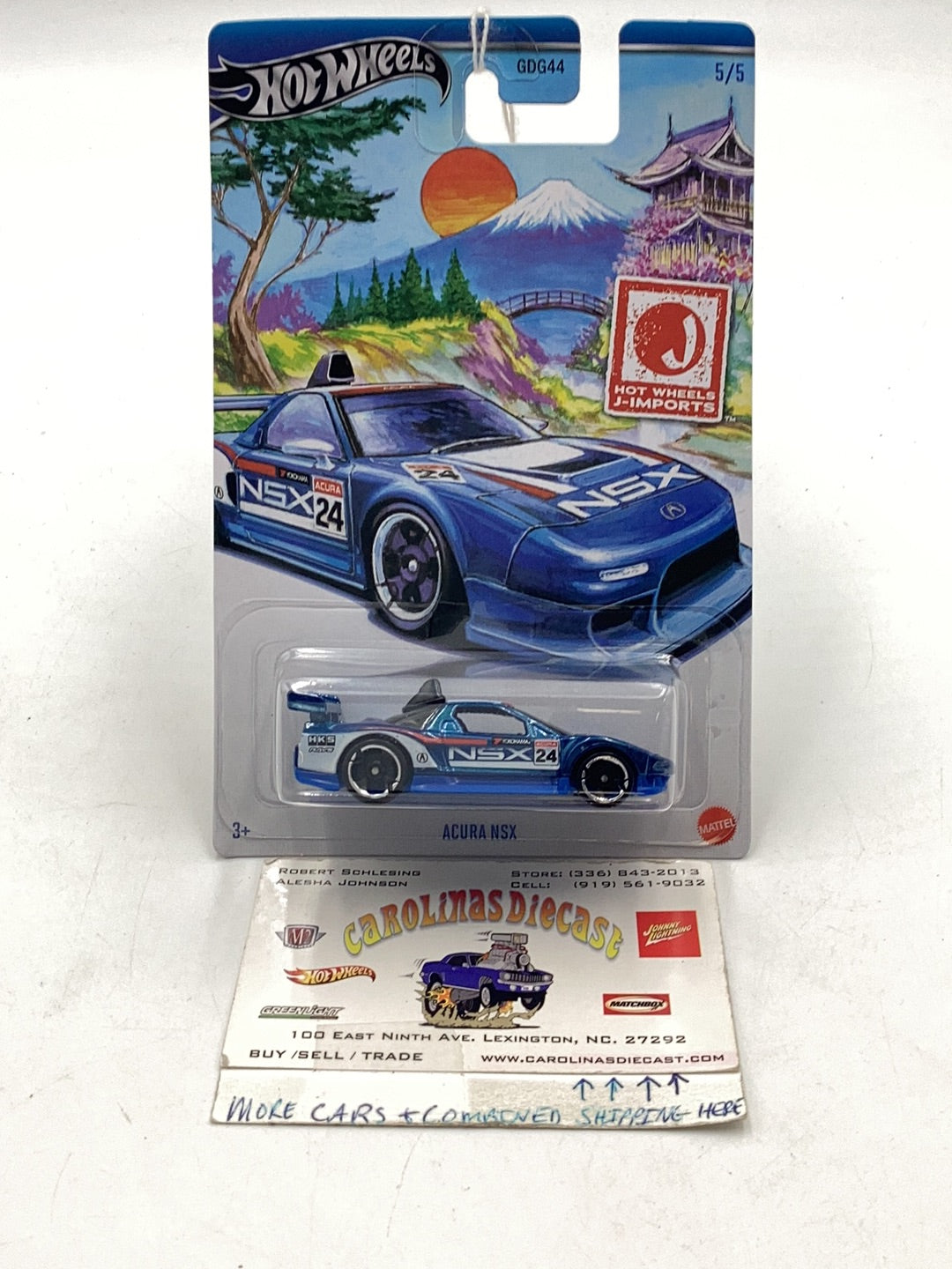 Hot wheels J-Imports Acura NSX Walmart exclusive 5/5 KK5