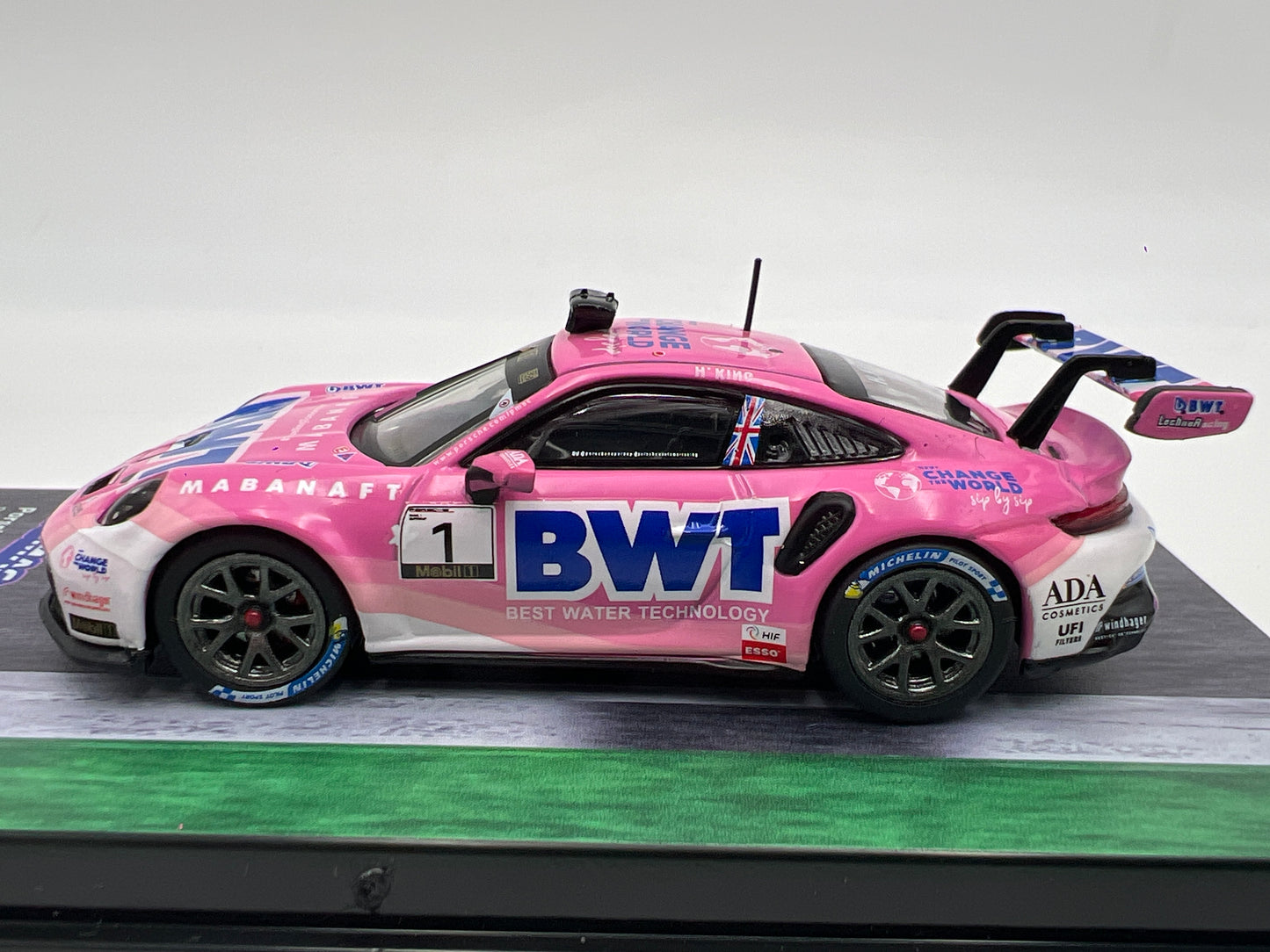 Tarmac Works x IXO Models Porsche 911 GT3 Cup 992 BWT Mobil 1 Supercup 2024