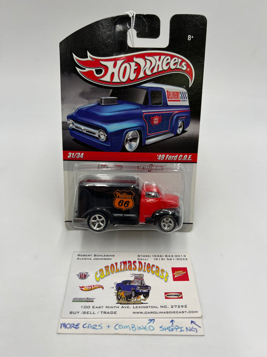 Hot Wheels Slick Rides #31 49 Ford C.O.E. Phillips 66 Red/Black 245C