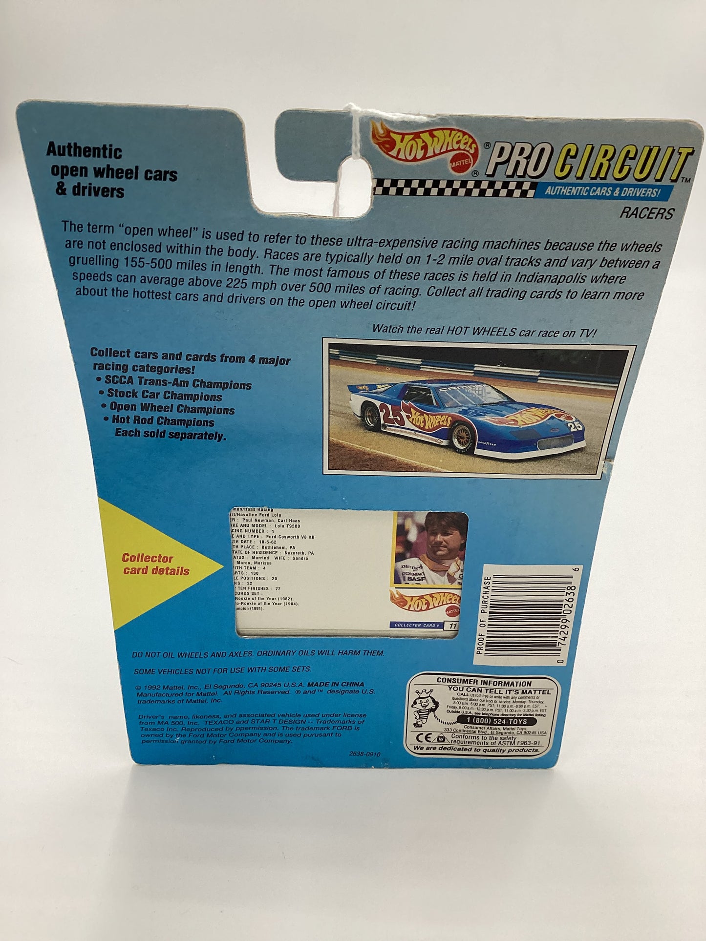 Hot Wheels Pro Circuit Valvoline Texaco Michael Andretti