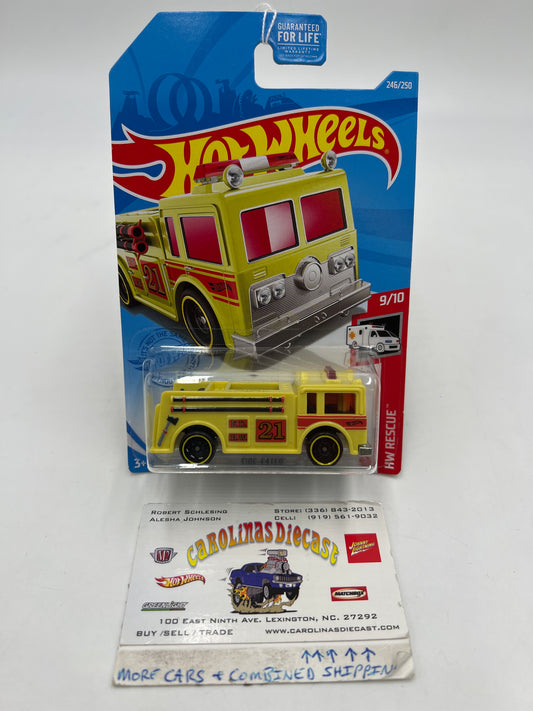 2021 Hot Wheels Rescue #246 Fire-Eater Yellow 40i