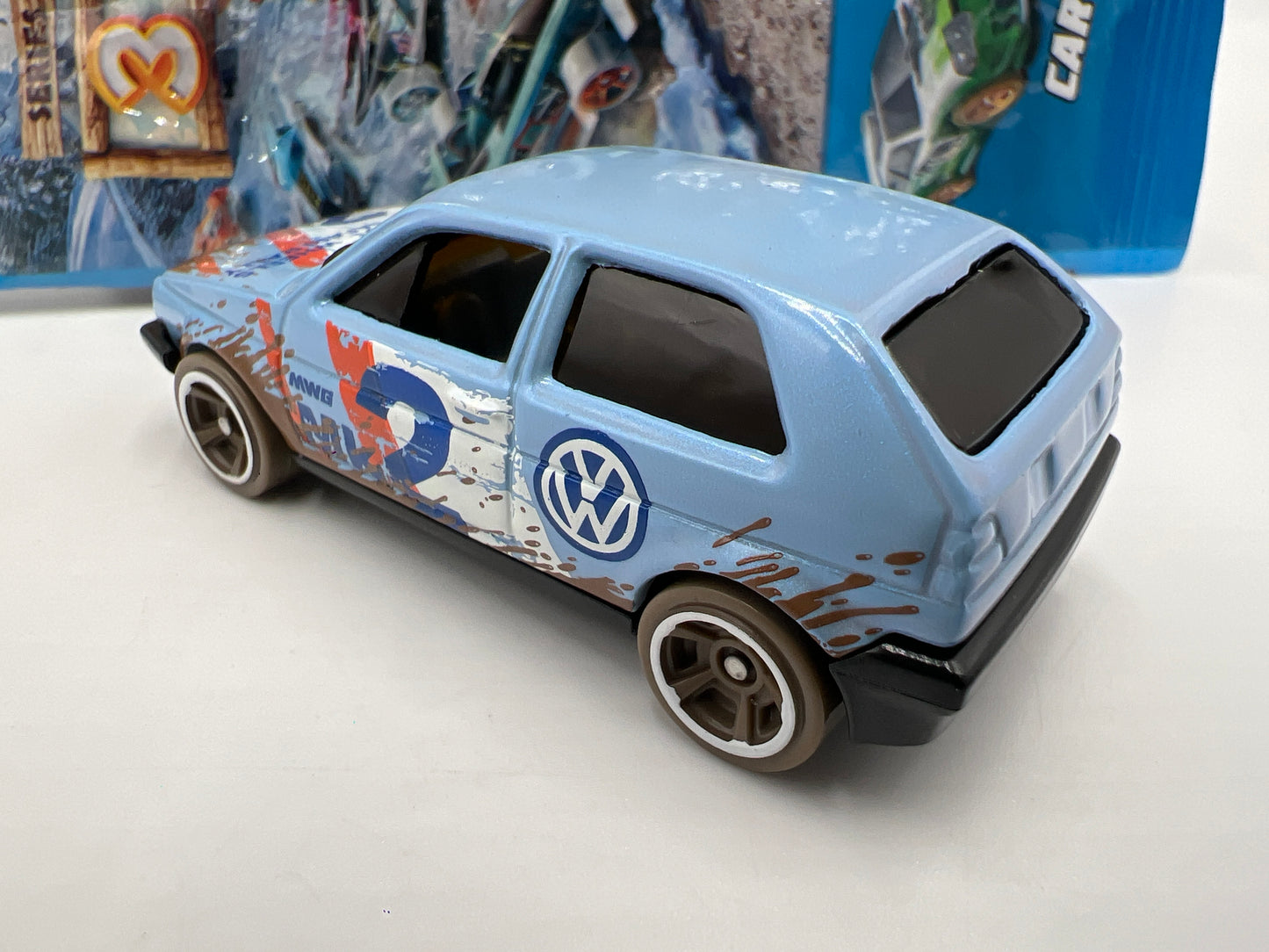2020 Hot Wheels Mystery Models Series 3 #2 Chase Volkswagen Golf Light Blue
