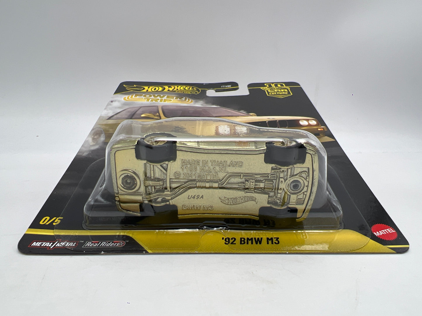 2026 Hot Wheels Premium Power Trip #0 CHASE 92 BMW M3 Gold W/Protector