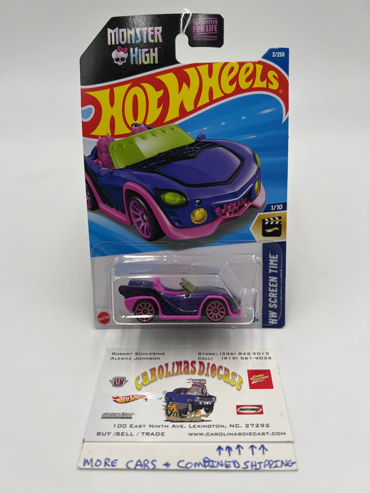 2025 Hot Wheels B Case #3 Monster High Ghoul Mobile Purple